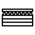 Drywall layer icon outline vector. Plaster house