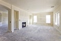 Drywall in a Newly Constructed House Royalty Free Stock Photo