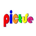 logo and icon design of picture concept