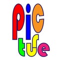 logo and icon design of picture concept