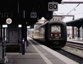 DSB train at Odense railway station Royalty Free Stock Photo