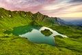 Schrecksee - beautiful mountain lake in Bavaria Royalty Free Stock Photo