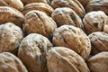 Closeup of a group of organical walnuts