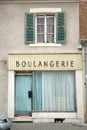 Bakery of the past Front facade old French bakery France