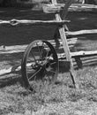 Old wagon wheel Royalty Free Stock Photo