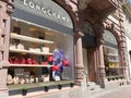 Longchamp store entrance and facade Handbags showcase Germany
