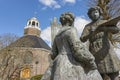 Statue of Rembrandt van Rijn and Saskia van Uylenburgh Royalty Free Stock Photo