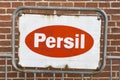 Old weathered retro Persil sign