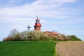 Lighthouse Buk in Bastorf, Rostock district, Mecklenburg-Vorpommern, Germany. Royalty Free Stock Photo