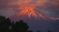 Sunset over Licancabur at San Pedro de Atacama