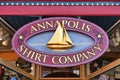 Annapolis Shirt Company on Main Street in historic downtown Annapolis, Maryland, USA.