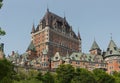 Chateau Frontenac Quebec city Canada. Built by Canadian Pacific Railways. Royalty Free Stock Photo