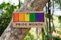 Happy pride month Royalty Free Stock Photo