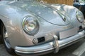 Porsche 356 A from 1957 Front part of car. Headlight,dumper, name