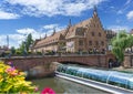 Town of Strasbourg, a sightseeing river boat on the Ill river. Royalty Free Stock Photo