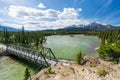 Old Fort Point Bridge Over Athabasca River, Jasper National Park Royalty Free Stock Photo