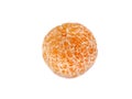 Peeled tangerine or mandarin fruit isolated on white background. Royalty Free Stock Photo