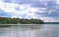 On the shimmering water in Detroit Lakes, Minnesota Royalty Free Stock Photo