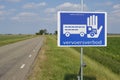 Animal transport ban sign with dutch text vervoersverbod