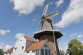 Windmill De Zwaluw in Burdaard in summer Royalty Free Stock Photo