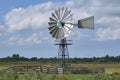 An american wind engine against a blue sky Royalty Free Stock Photo