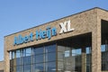 Albert Heijn XL sign on a store in Leeuwarden