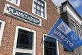 The Eise Eisinga Planetarium in Franeker with the UNESCO World Heritage flag