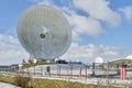 Dish receivers for satellite communications in Burum Friesland Royalty Free Stock Photo