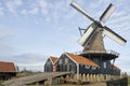 View of the De Rat sawmill in IJlst Friesland The Netherlands Royalty Free Stock Photo