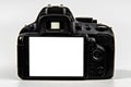 DSLR Camera with blank screen for placement Royalty Free Stock Photo