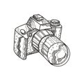 DSLR Camera Doodle Art