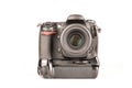 DSLR camera front view Royalty Free Stock Photo