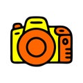 Dslr camera icon isolated on white background from internet of things collection