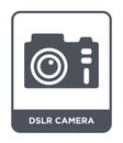 dslr camera icon in trendy design style. dslr camera icon isolated on white background. dslr camera vector icon simple and modern Royalty Free Stock Photo