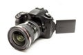 DSLR Camera with lens Royalty Free Stock Photo