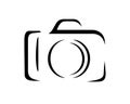 DSLR Camera or Photography Studio Symbol Royalty Free Stock Photo