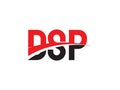 DSP Letter Initial Logo Design Vector Illustration Royalty Free Stock Photo