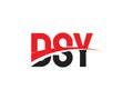 DSY Letter Initial Logo Design Vector Illustration