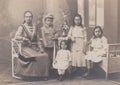 DT00025 HUNGARY CIRCA 1890-900- Old Photo Mother with her four kids