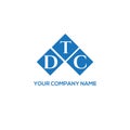 DTC letter logo design on white background. DTC creative initials letter logo concept. DTC letter design