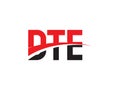 DTE Letter Initial Logo Design Vector Illustration Royalty Free Stock Photo