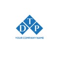 DTP letter logo design on white background. DTP creative initials letter logo concept. DTP letter design