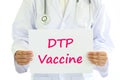 DTP vaccine Royalty Free Stock Photo