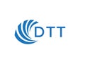 DTT letter logo design on white background. DTT creative circle letter logo concept Royalty Free Stock Photo