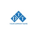 DTT letter logo design on white background. DTT creative initials letter logo concept. DTT letter design.DTT letter logo design on Royalty Free Stock Photo