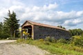 du Sault covered bridges. Build in 1943 over the grande riviere Noire river in Saint-Adalbert, Quebec, Canada