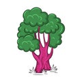 Tree Colored hand drawn vector illustration