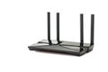 Dual Band Gigabit Wi-Fi 6 Router or Wireless AX router isolated on white background.Clipping paths included Royalty Free Stock Photo