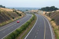 dual carriageway road during pandemic restrictions in Ireland Royalty Free Stock Photo