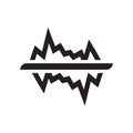Dual chart icon vector sign and symbol isolated on white background, Dual chart logo concept